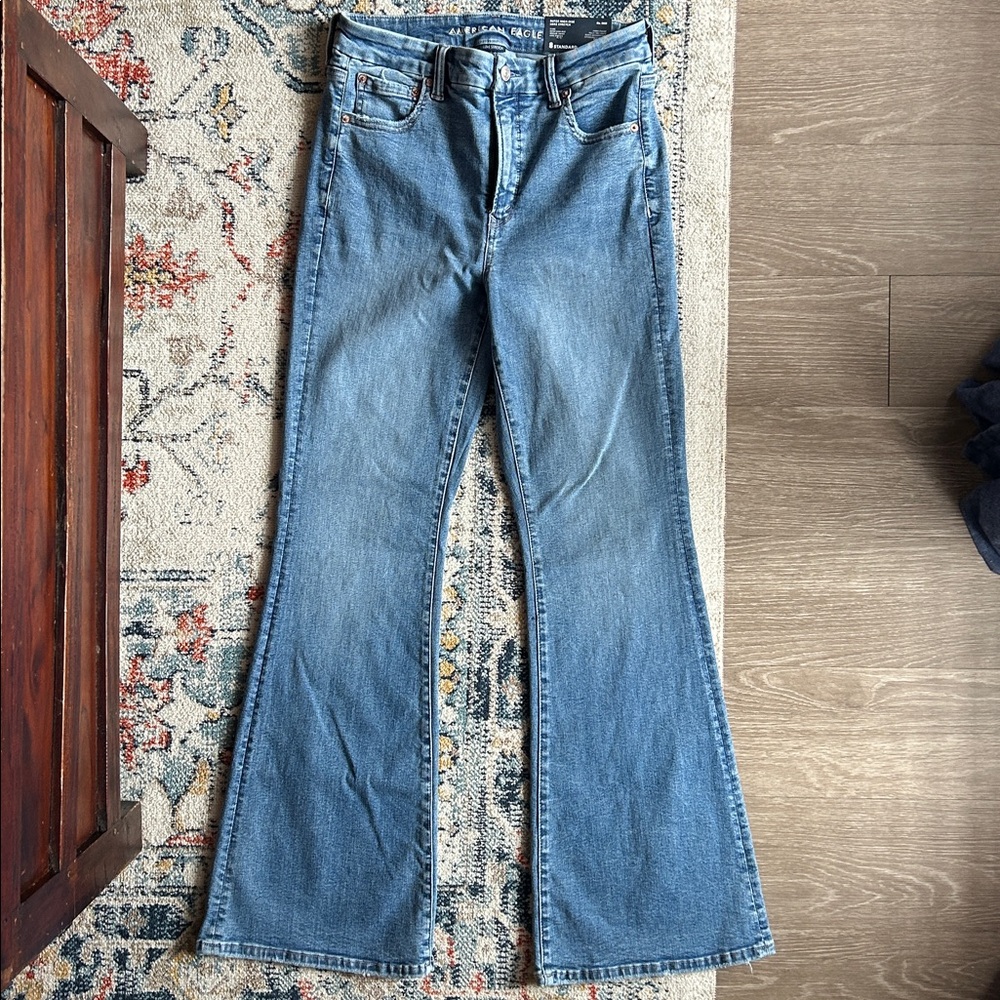 AE Luxe super high waisted flare jeans - Picture 2 of 12